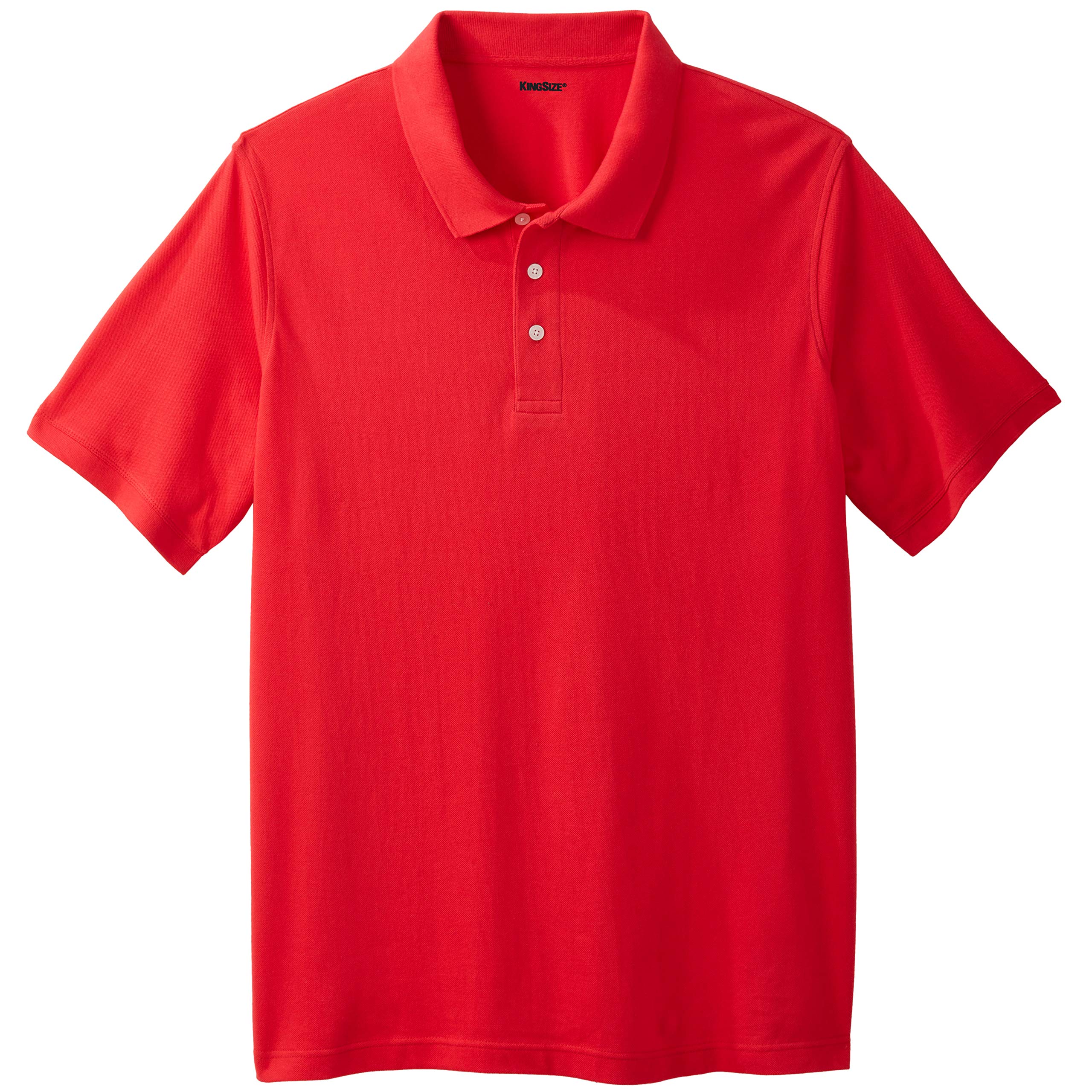 KingSize Men's Big & Tall Shrink-Less™ Piqué Polo Shirt - Comfortable & Durable Cotton Blend for Casual Wear, Golf & Office - Plus Size Menswear for Business & Leisure
