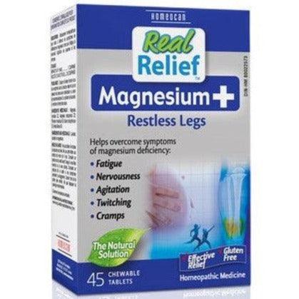 Homeocan Magnesium Plus 45 Chewable Tablets - Dietary Supplement for Muscle Relaxation & Stress Relief - Perfect for Athletes & Active Lifestyles