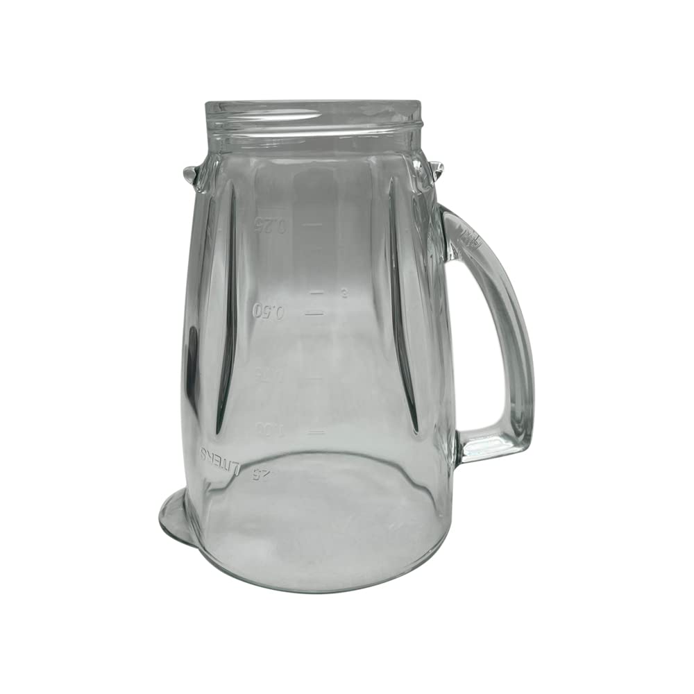 6-Cup Glass Jar Replacement with Lid for Oster Pro 1200 & Master Series Blenders (BLSTMB-CBG/CBF/BBG, BLSTJJ-GPB-000/BLSTTM-GM0-000) - Perfect for Smoothies, Shakes & Food Prep