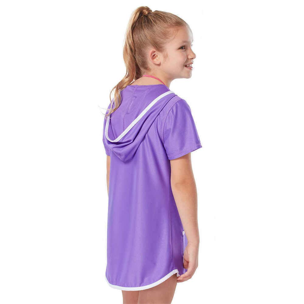 Free Country Girls' Hooded Kangaroo Cover Up Swimwear - Lightweight Beach Cover Up for Girls, Poolside Lounging & Summer Vacation Essentials