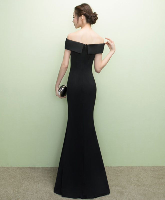 Elegant Black Mermaid Long Prom Dress for Women - Formal Evening Gown for Homecoming, Ball, and Special Occasions