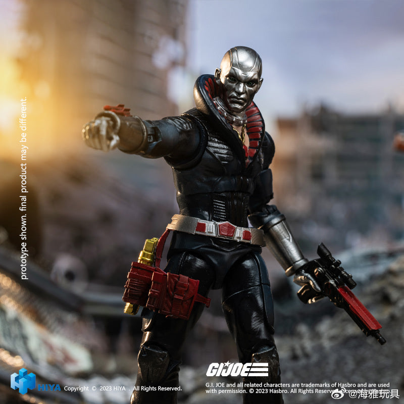 1/18 Scale HIYA 4-Inch G.I.Joe Destro Action Figure - Highly Detailed Collectible Toy for Display & Play | Perfect for G.I.Joe Fans, Toy Collectors and Military Model Enthusiasts