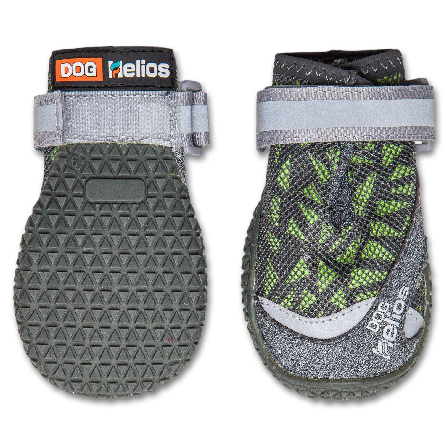 Premium Grip Performance Dog Shoes for Small Dogs - Helios 'Surface' Non-Slip Pet Boots, X-Small Green - Ideal for Hiking, Running & Outdoor Adventures