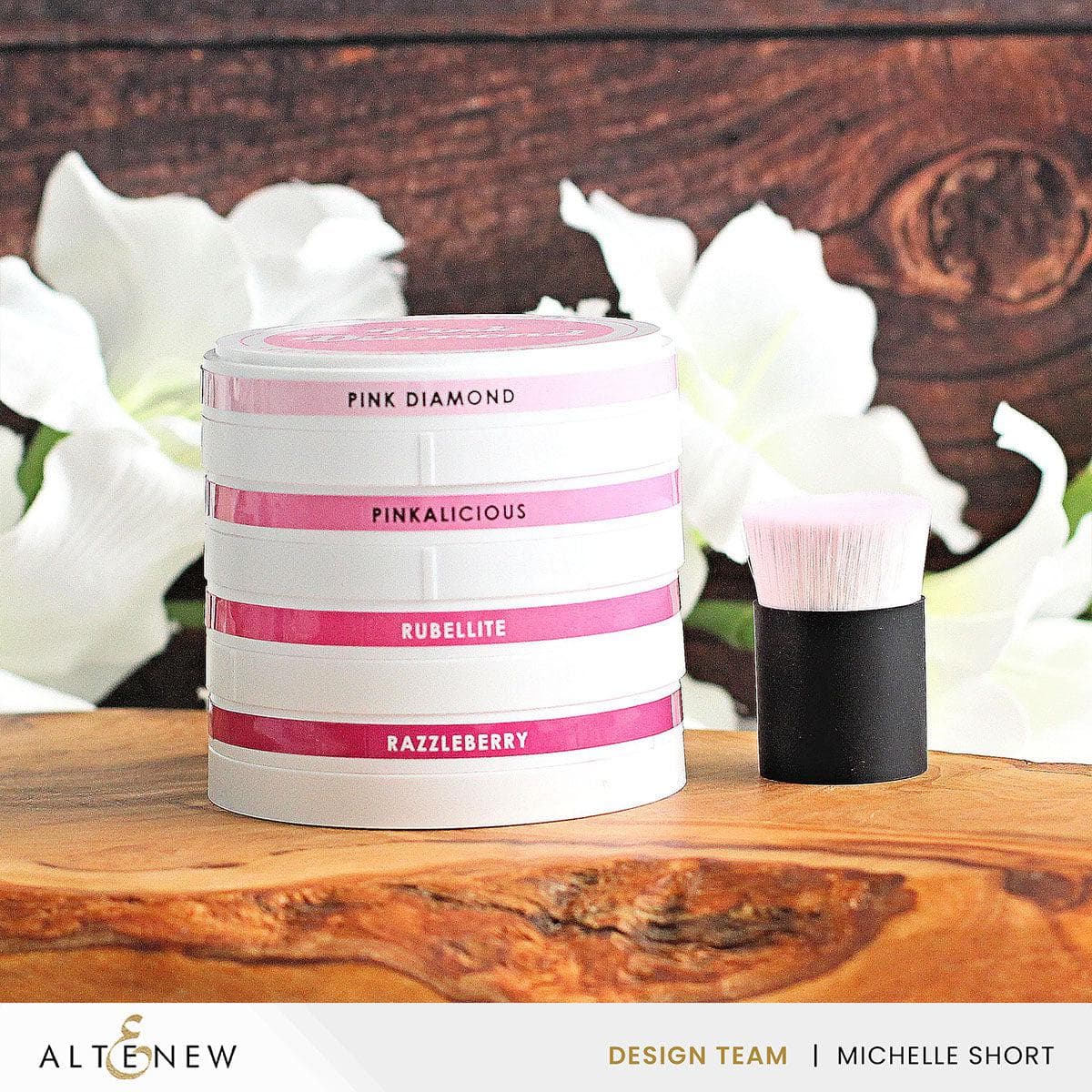 Round Ink Pads Label Set - Tropical Forest, Deep Blue Seas, Cherry Blossom Colors | DIY Scrapbooking, Card Making & Craft Stamping Supplies for Creative Projects