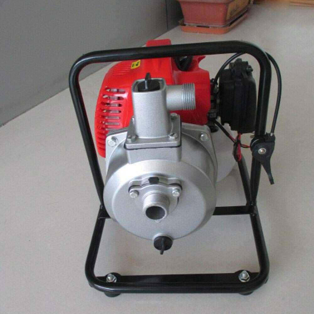 43CC 2HP High Flow Gas Water Transfer Pump - 2 Stroke Air-Cooled Petrol Engine for Irrigation, Flood Control & Construction Sites