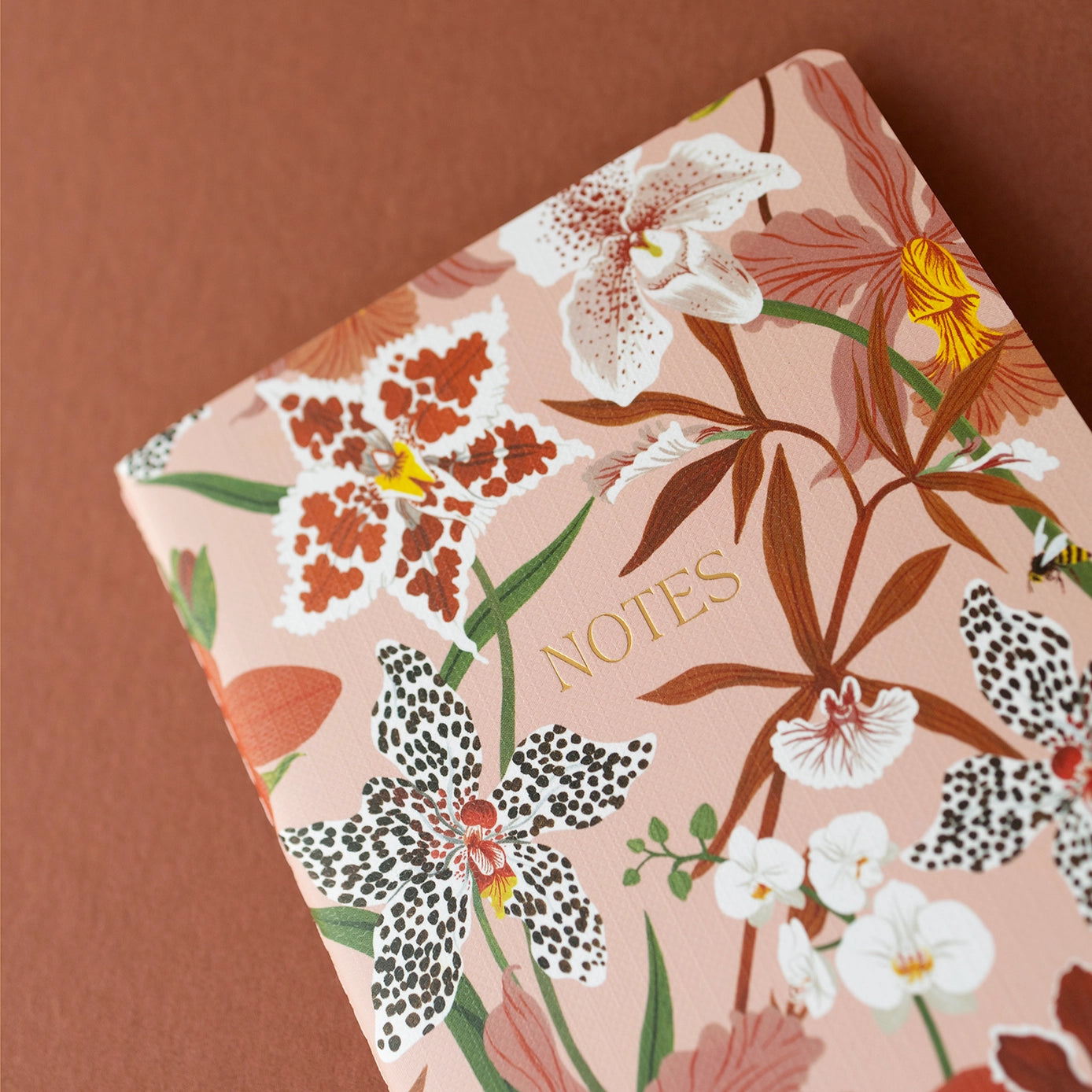 Botanica Paper Co. Softcover Lined Notebook - Floral Orchid Design for Journaling, Note Taking & Gift Giving | Aesthetic Stationery for Students, Writers & Office Use
