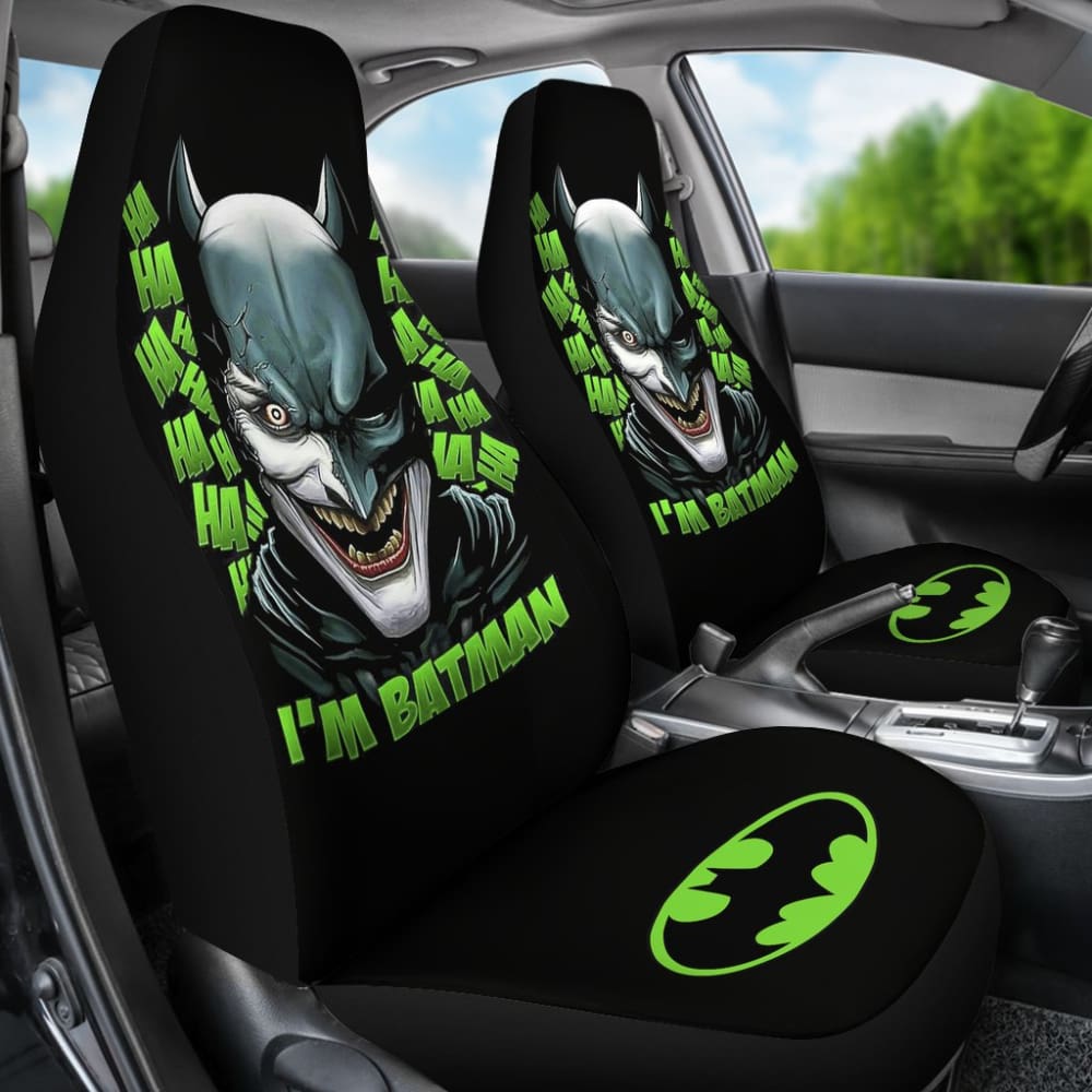 Batman Villains DC Comics Car Seat Covers - Universal Fit for Cars, Trucks & SUVs - Joker, Harley Quinn & More - Durable Neoprene Protection - Perfect for Comic Fans & Superhero Lovers (Use for Road Trips, Commuting & Car Shows)