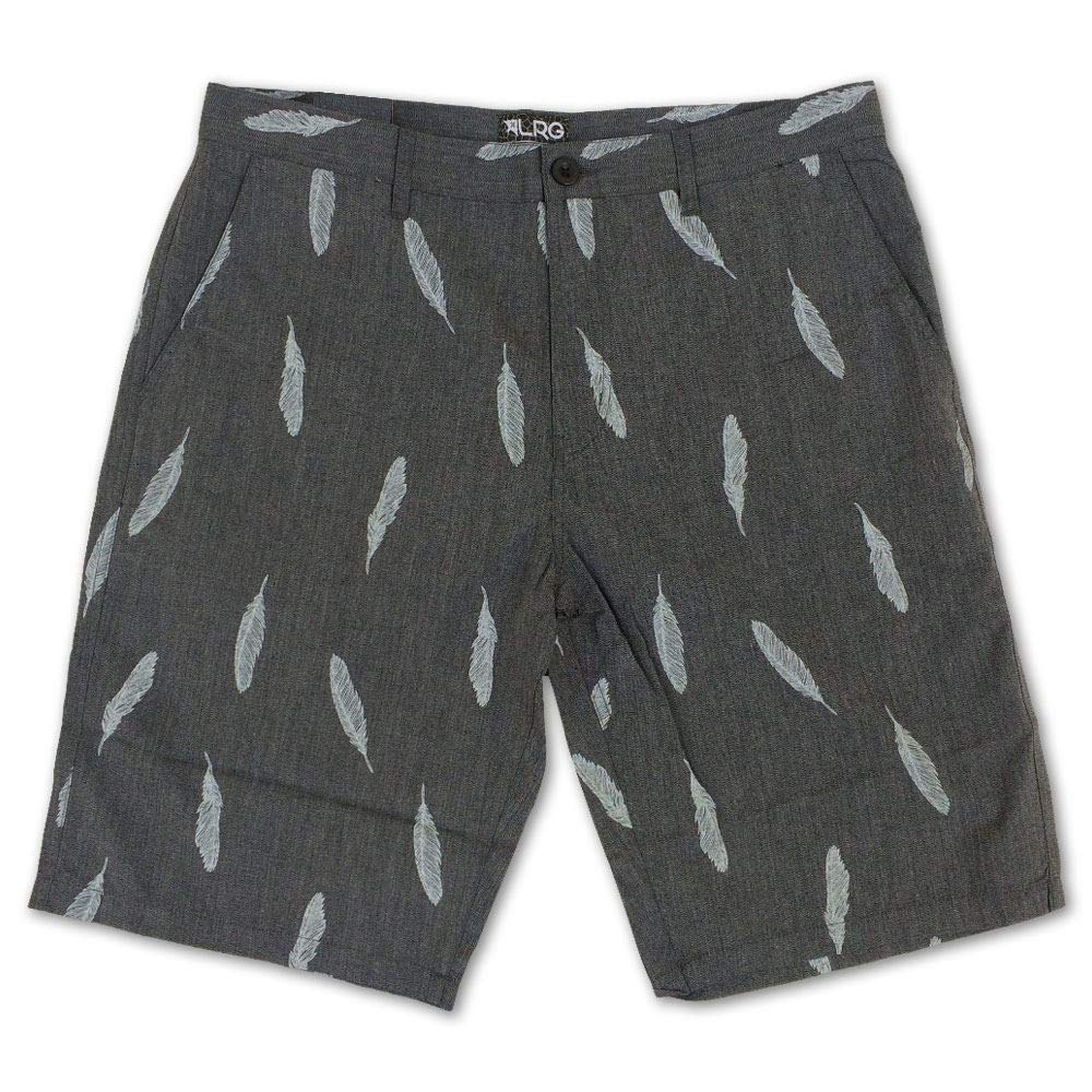 LRG Plumage Shorts for Men - Black Athletic Running Gym Workout Shorts with Pockets | Comfortable & Breathable for Sports, Jogging, Training