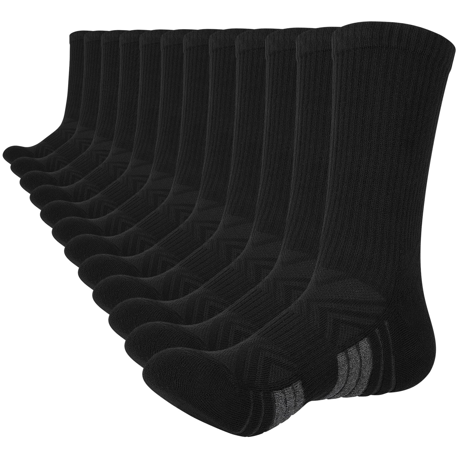 **Lapulas 6 Pairs Thermal Sports Socks for Men & Women - Breathable Cotton Thick Cushioned Crew Socks for Running, Hiking & Outdoor Activities**    *(Perfect for Cold Weather Workouts, Gym Sessions & Daily Comfort Wear)*