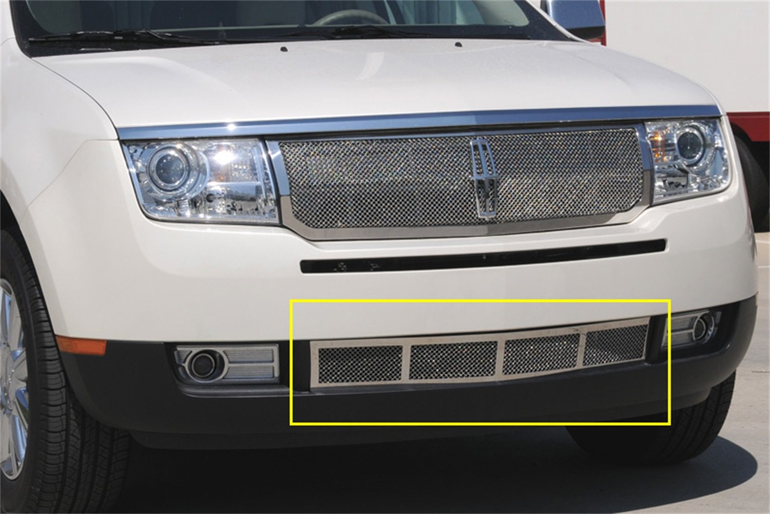 T-Rex 55717 Upper Class Mesh Polished Stainless Steel Bumper Grille Insert for Trucks & SUVs - Enhances Vehicle Appearance & Protection