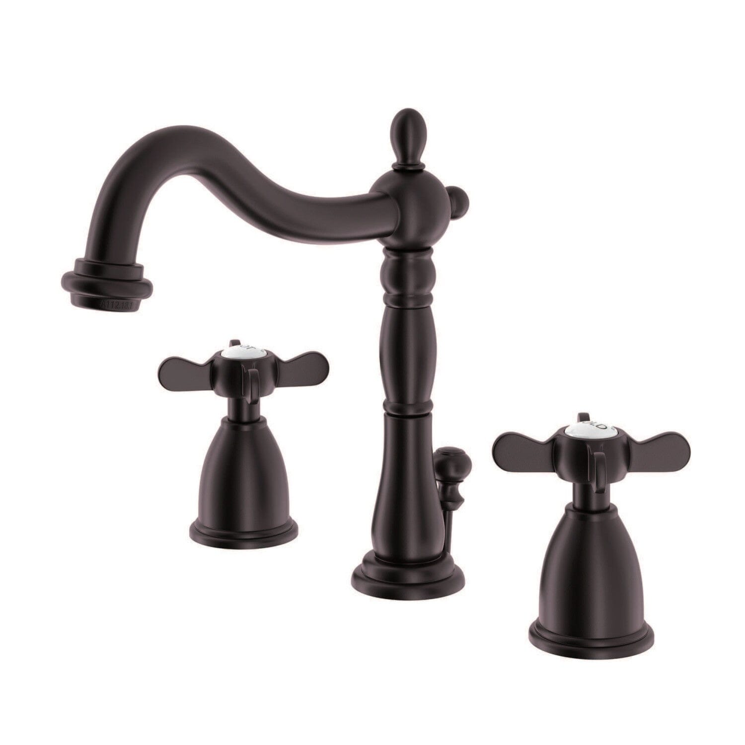 Essex Two Handle 3 Hole Widespread Bathroom Faucet with Pop-Up Drain - Modern Deck Mount Sink Faucet for Bathroom Vanity, Perfect for Home Renovation & Luxury Bathroom Upgrade