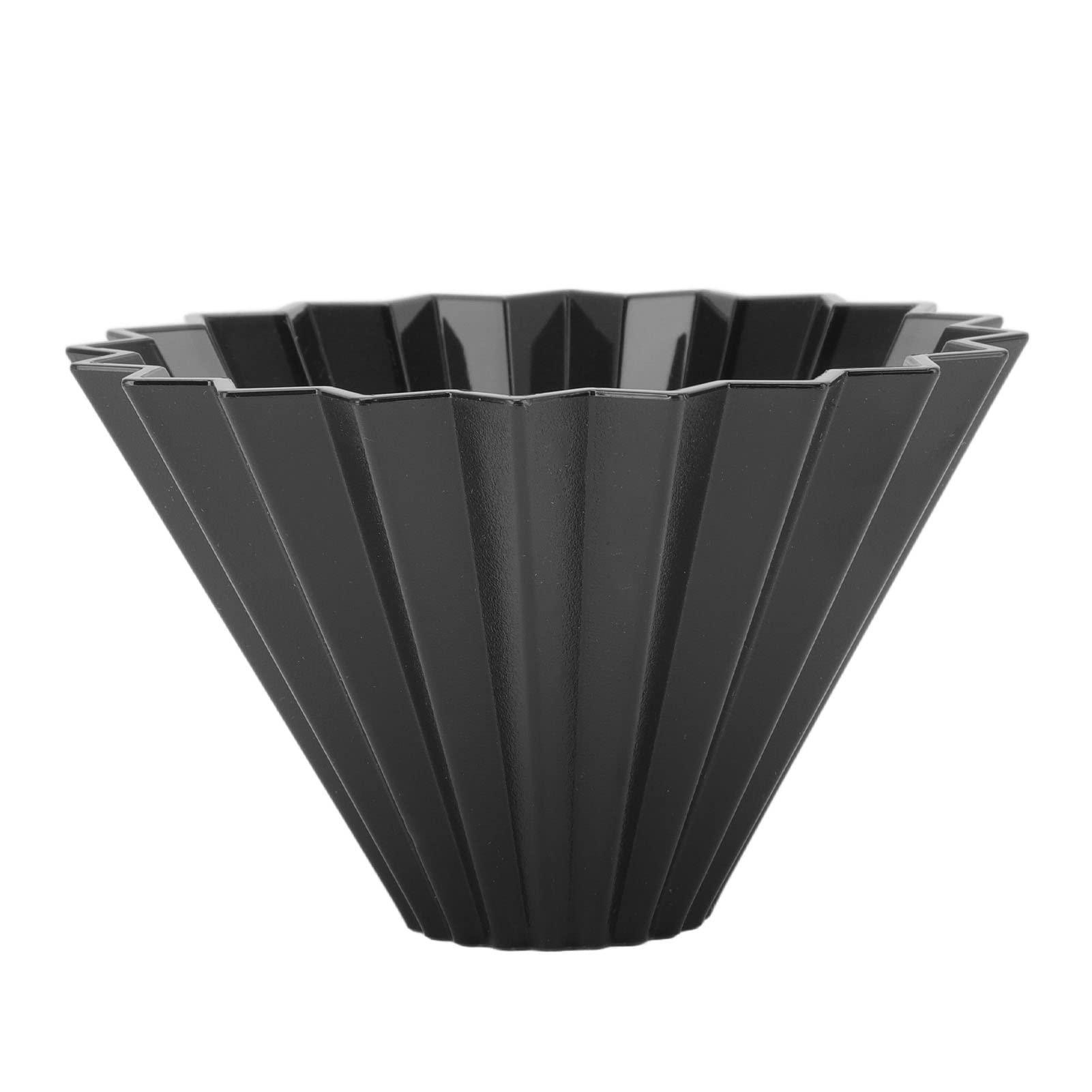 Reusable Collapsible Coffee Dripper Cone - Resin Coffee Filter for Pour Over Brewing | Portable Travel & Camping Essential | Perfect for Home, Office, Backpacking (Black)