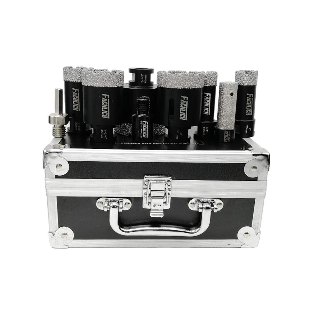 Premium Diamond Drill Bit Set for Tile & Stone - 6 Sizes (3/4