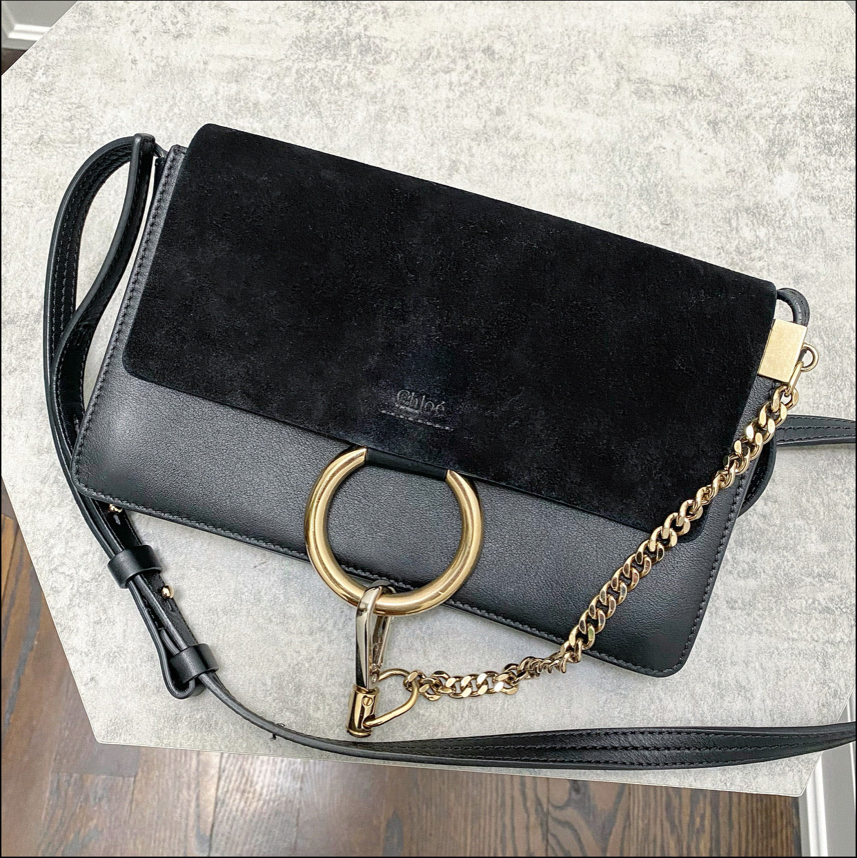 Chloe Faye Small Black Leather Crossbody Bag for Women | Stylish Shoulder Purse | Perfect for Work, Travel & Evening Out