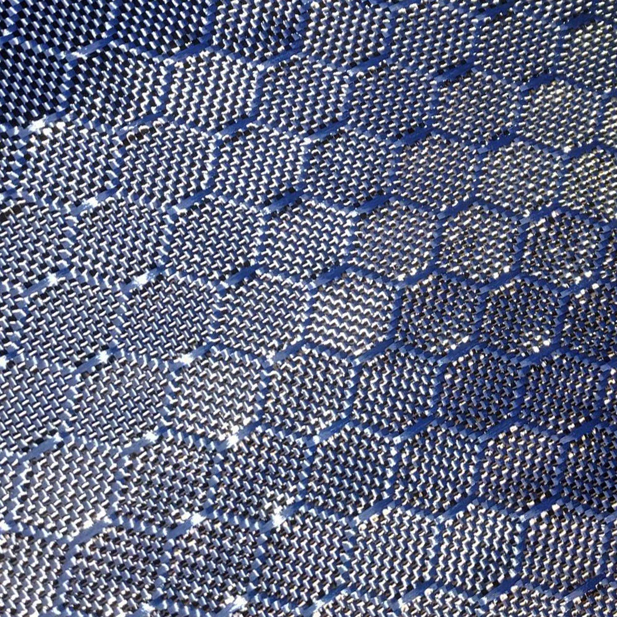 KARBXON 1 Meter Wide (39.8 in) Carbon Fiber Beehive Weave Fabric - Blue 3K 240g/meter - 5 ft to 10 ft Rolls - Advanced Tech Fiber Cloth for Repair, DIY Projects, Automotive & Marine Applications
