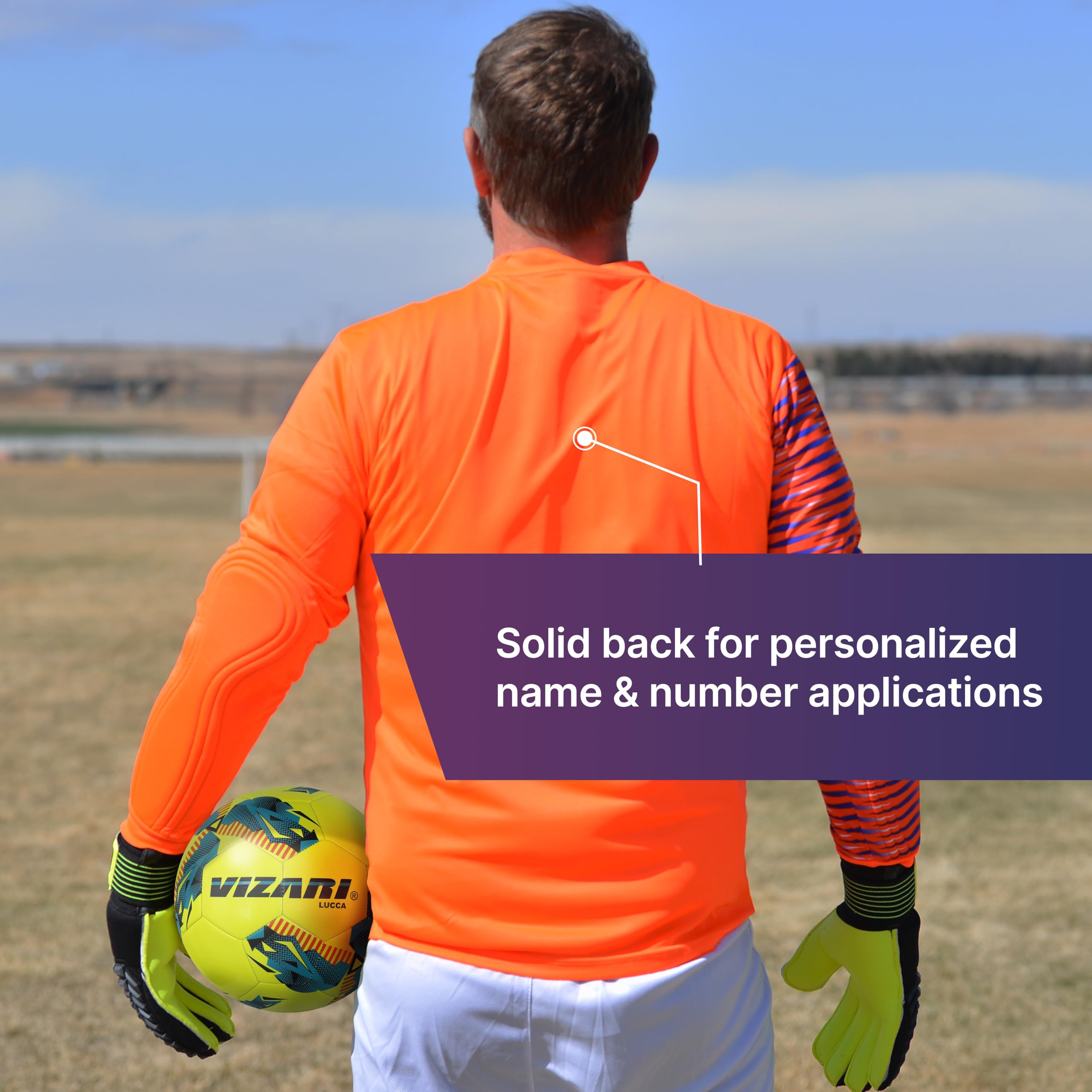 Vizari Portola Goalkeeper Jersey for Kids & Adults - Breathable Soccer Goalie Shirt for Youth & Adult Players - Perfect for Training, Matches & Goalkeeper Practice