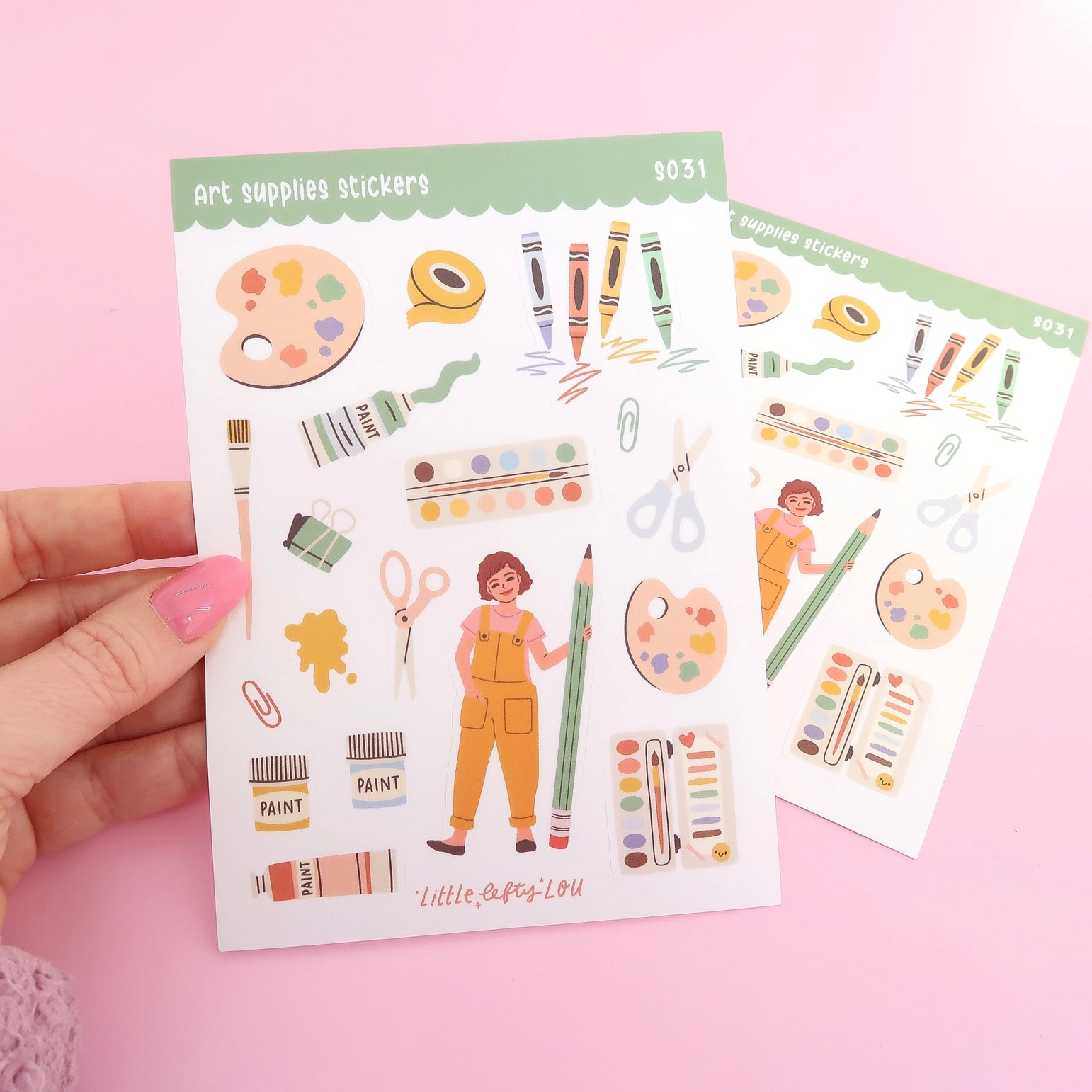 Waterproof Stickers for Art Supplies - Durable, Weatherproof Decals for Scrapbooking, Journals, Water Bottles & DIY Crafts