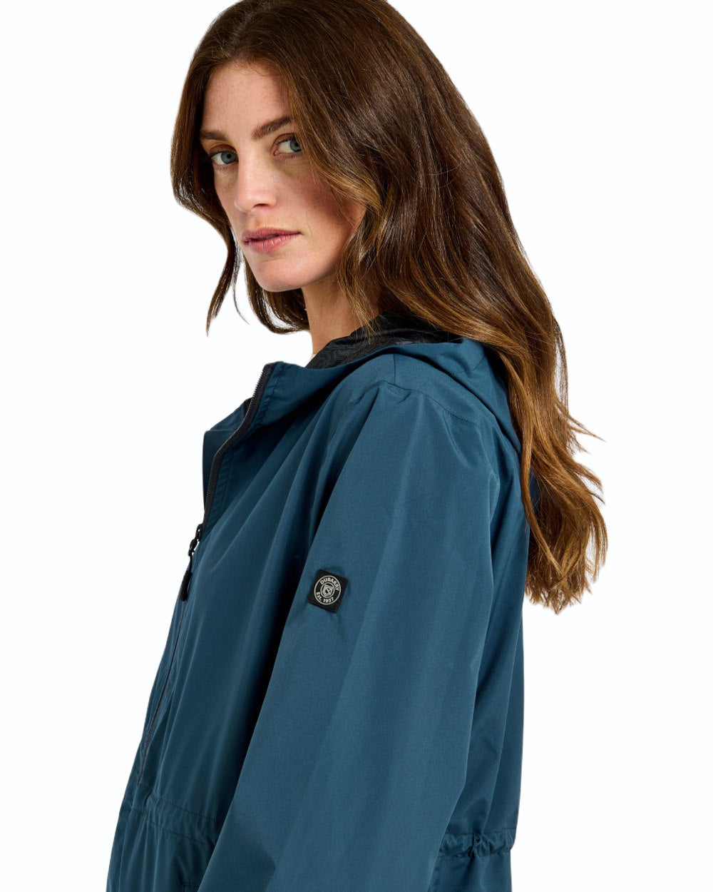 Dubarry Women's Brookside Waterproof Hooded Raincoat - Lightweight Windproof Jacket for Outdoor Hiking & Commuting