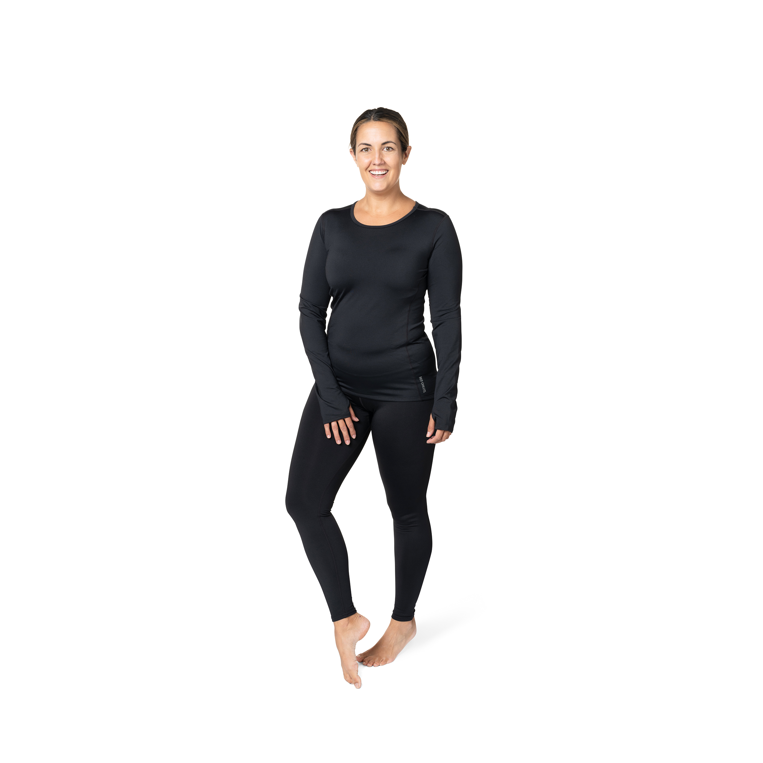Women's Micro Elite Chamois Crewneck Black - Soft & Breathable Cycling Shirt for Women - Perfect for Road Biking, Mountain Biking & Indoor Cycling Workouts
