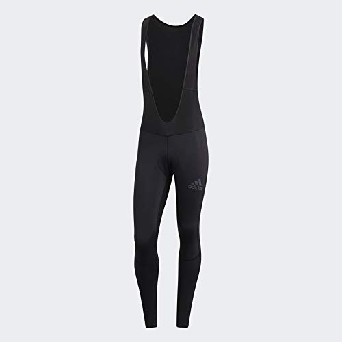 Adidas Men's Climawarm Padded Winter Bib Tights - Thermal Cycling Pants for Cold Weather Riding, Running & Outdoor Sports