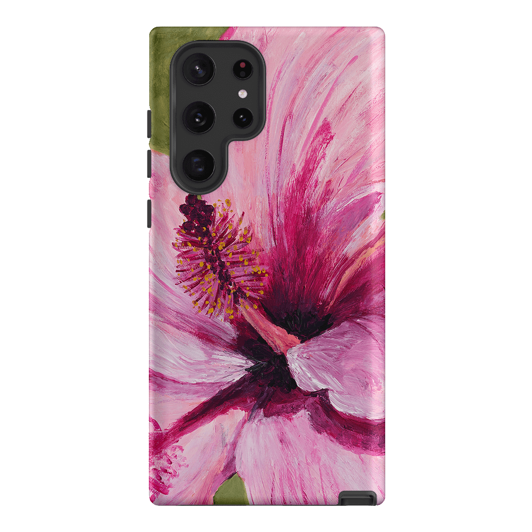 Premium Hibiscus Floral Phone Case - Trendy Protective Cover for iPhone & Samsung - Perfect for Summer, Vacations & Boho Style Lovers