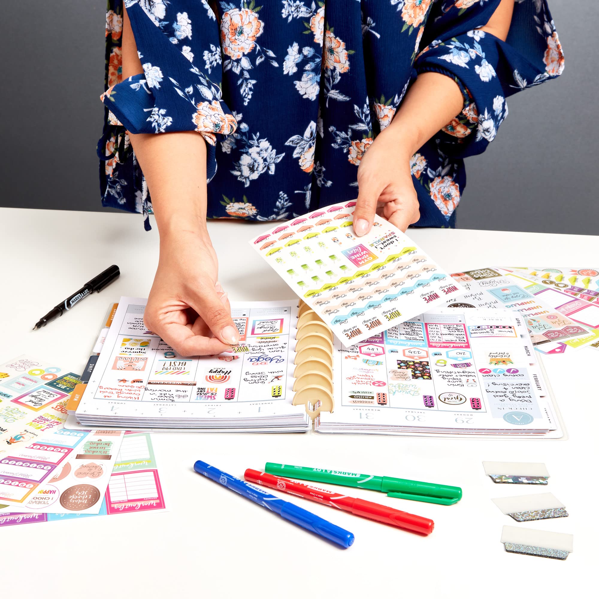 Avery Fitness Planner Stickers Pack - 1,362 Health & Workout Stickers for Planners, Journals, Calendars | 30 Sheets Motivational Sticker Set (6787) | Perfect for Fitness Tracking, Goal Setting & Bullet Journaling