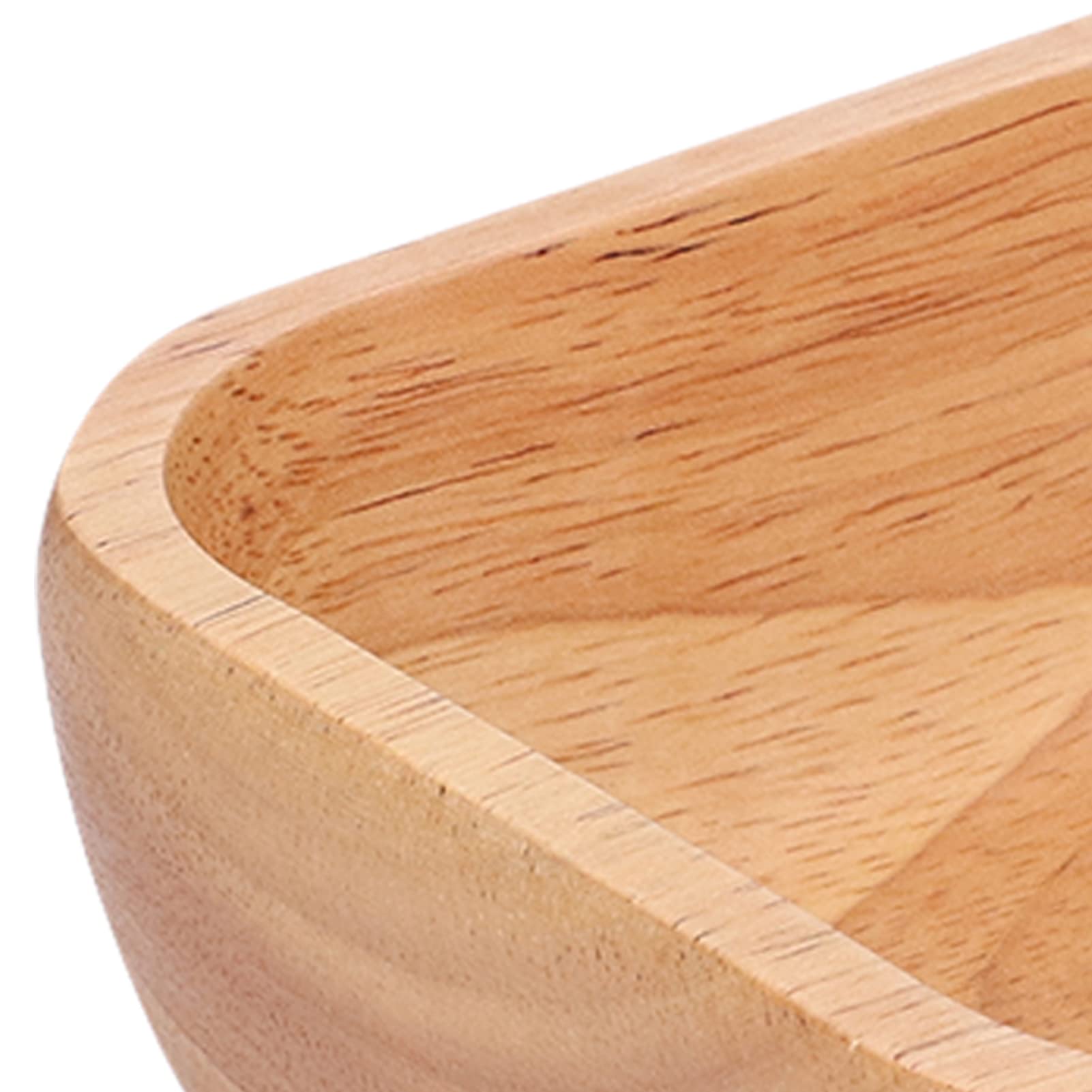 Handcrafted Wooden Salad Bowl - Square Wooden Bowls for Food, Fruits & Snacks - 15cm Kitchen Tableware for Family Gatherings & Party Serving | Perfect for Entertaining, Dining & Home Decor