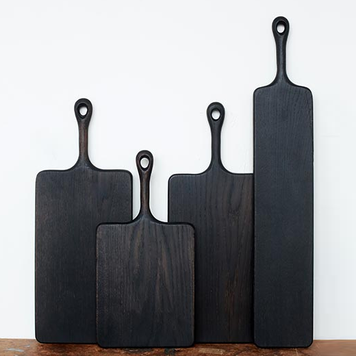 Premium Blackline Cutting Board Paddle - Non-Slip Kitchen Chopping Board with Juice Groove & Handle - Perfect for Meat, Vegetables, and Meal Prep