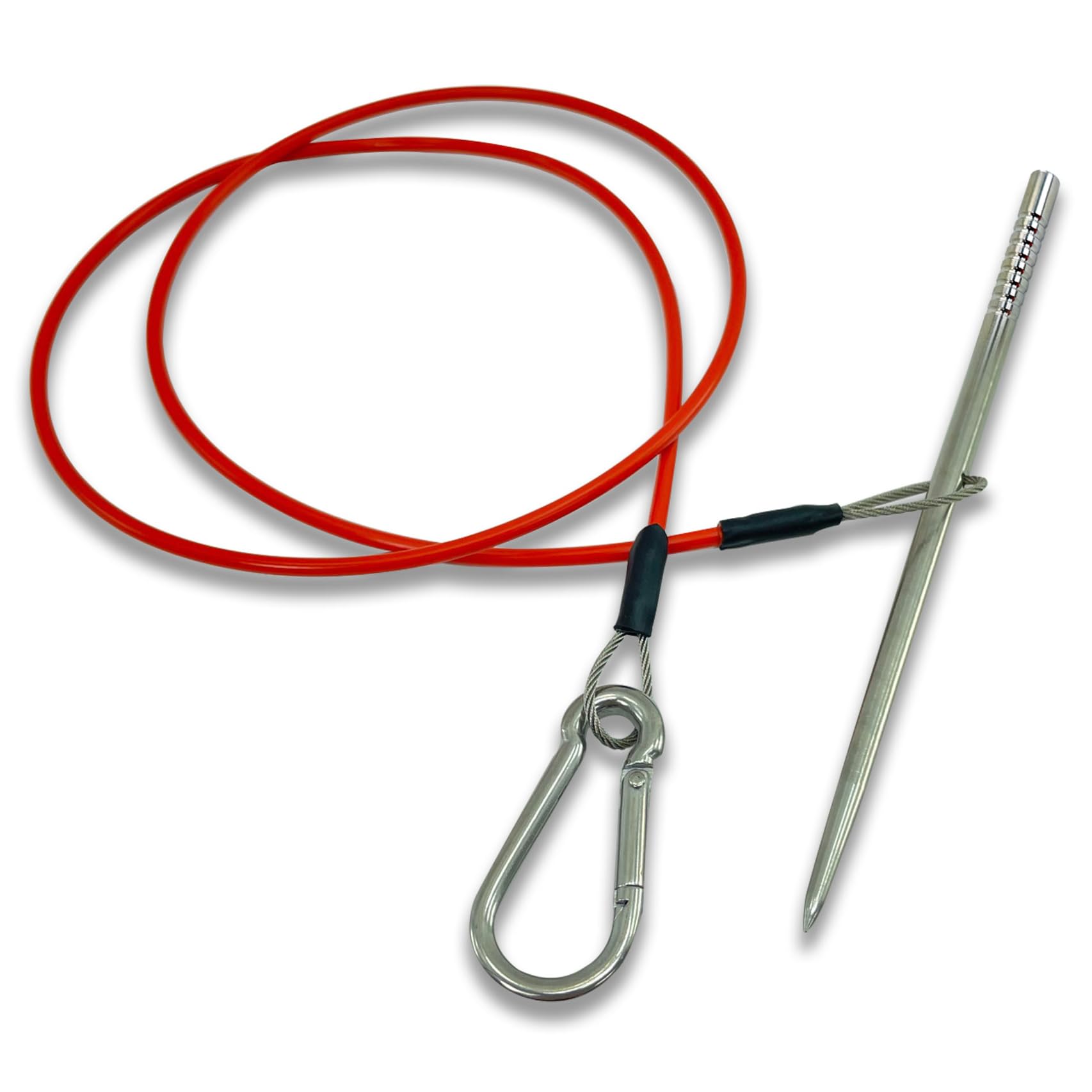 Spearfishing Fish Stringer with Coated Stainless Steel Cable & Heavy Duty Carabiner - Floating Fish Holder for Freshwater & Saltwater Fishing | Perfect for Kayak, Boat, and Shore Fishing