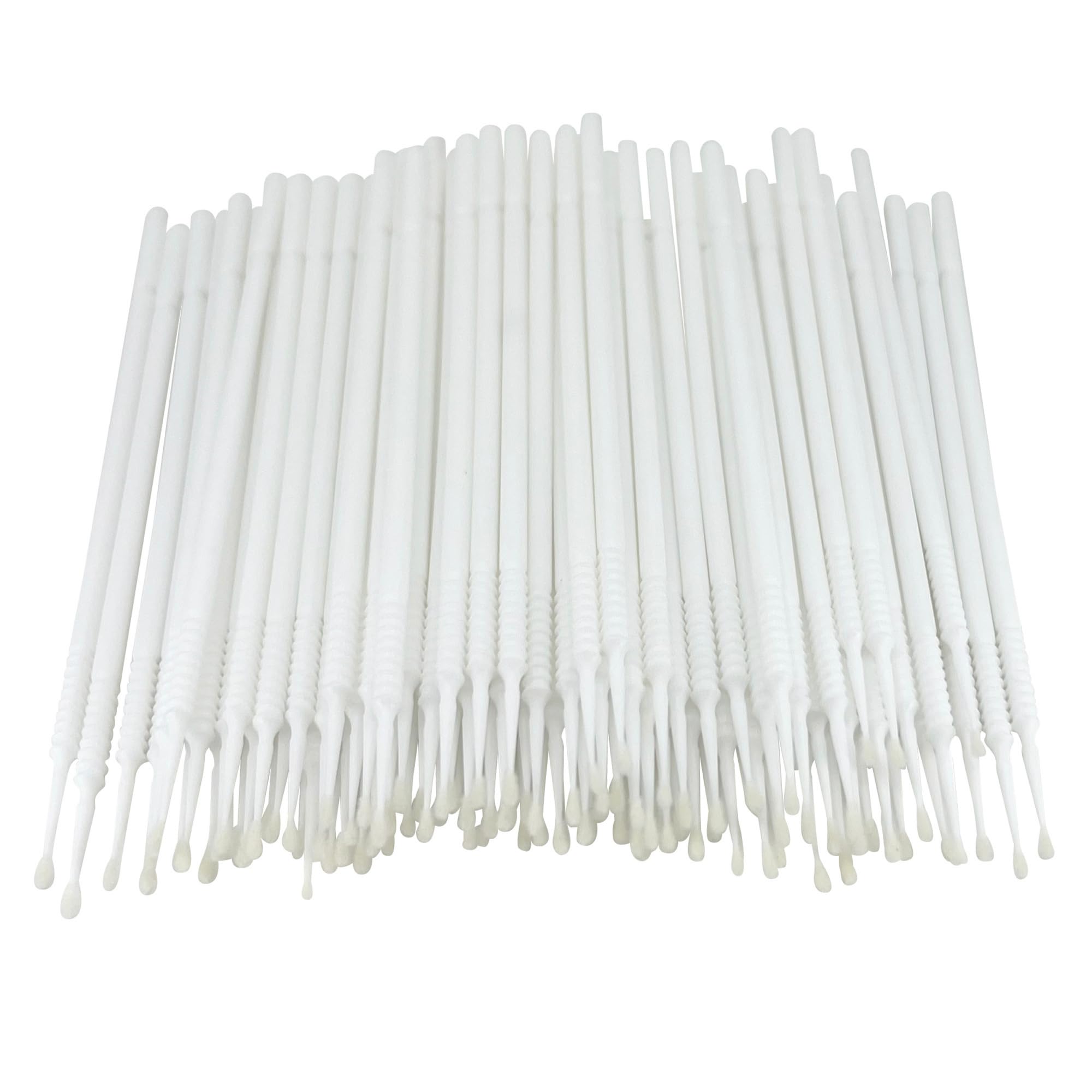 Disposable Micro Applicator Brushes for Makeup, Eyelash Extensions & Mascara - 100 Pack White Mini Brushes for Precise Beauty Application - Perfect for Salon Professionals & DIY Makeup Kits