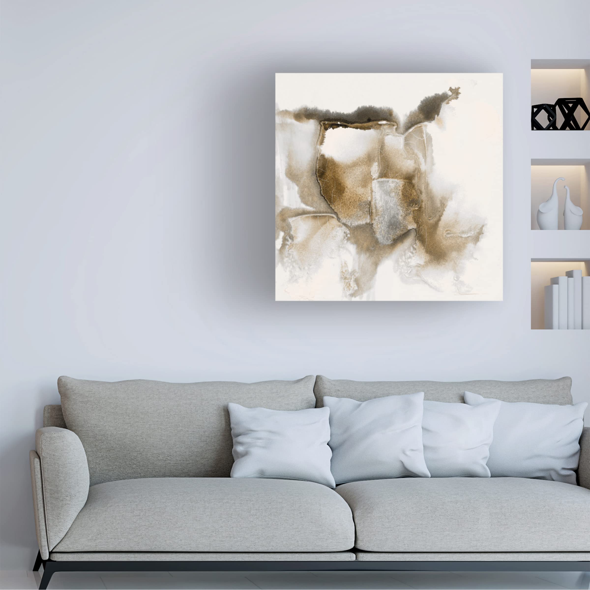 Scherrer Finch 'Drifting Sands II' Canvas Wall Art - Modern Abstract Landscape Painting for Living Room, Bedroom & Office Decor