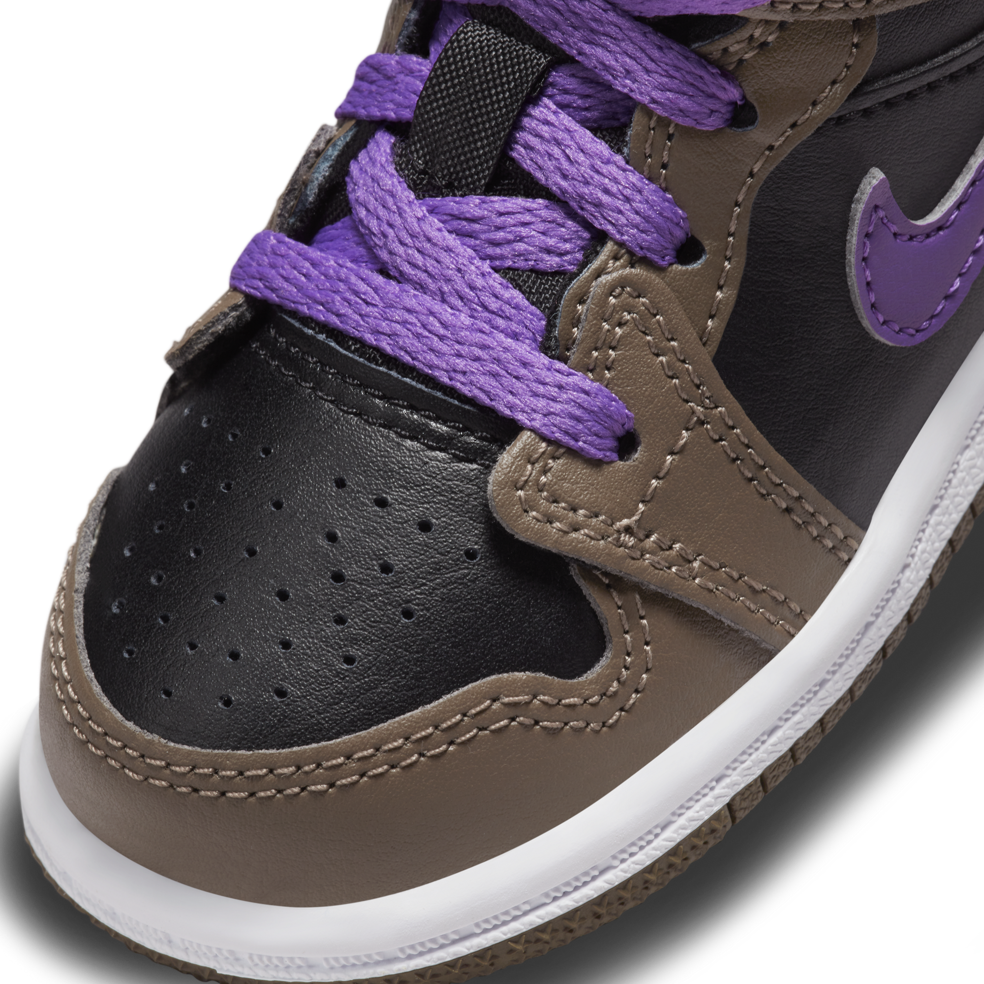 AIR JORDAN 1 MID (TD) PALOMINO - Kids Basketball Shoes for Boys & Girls - Comfortable Sneakers for School, Sports & Casual Wear