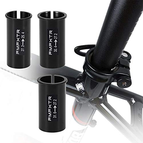 MTB Bike Seat Post Reducer Adapter - 27.2 to 25.4mm, 30.4 to 27.2mm, 31.6 to 27.2mm - Aluminum Alloy Shim Sleeve Converter for Mountain Bikes - Perfect for Seatpost Size Adjustment and Bike Upgrades