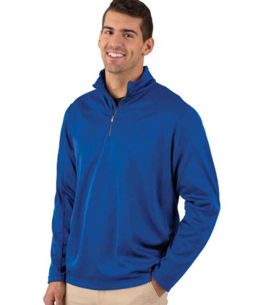 Charles River Apparel Men's Stealth Quarter Zip Fleece Pullover - Lightweight, Water-Resistant & Breathable for Outdoor Activities, Hiking & Casual Wear