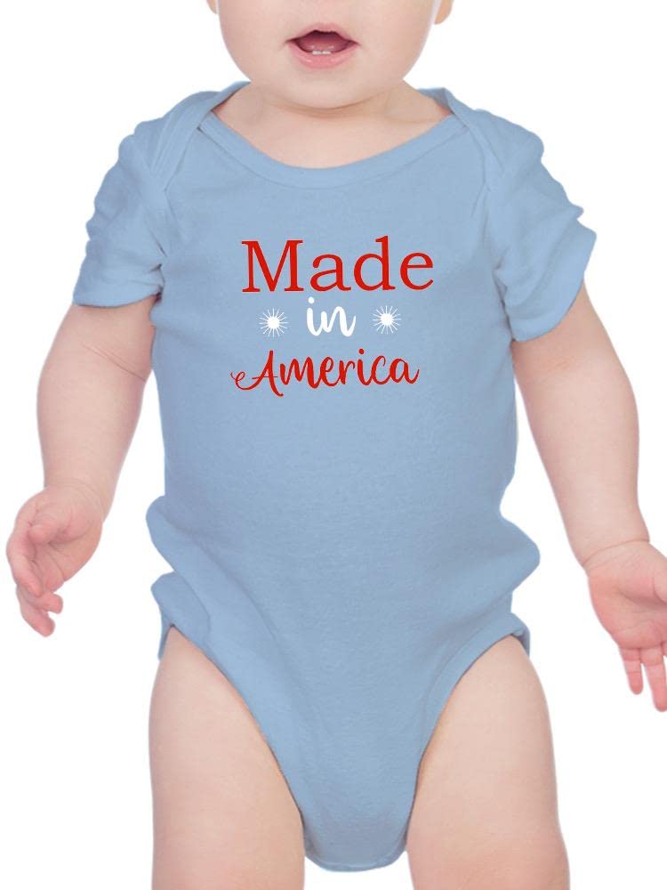 Smartprints Made in USA Fireworks Bodysuit for Baby - Perfect for 4th of July, New Year's & Birthday Celebrations