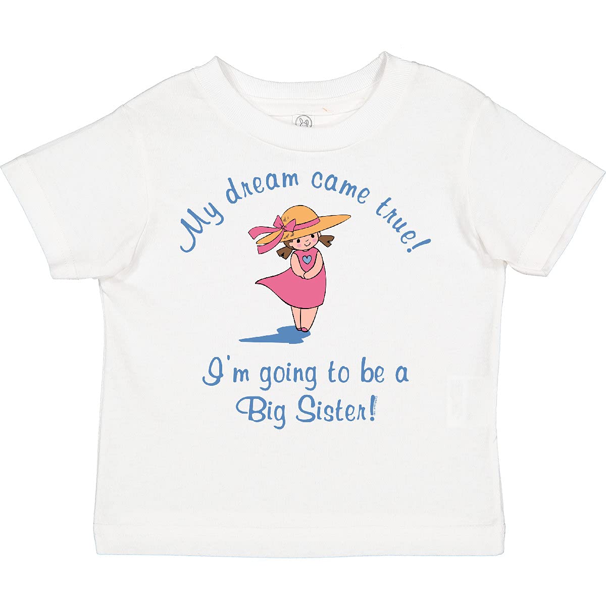 Inktastic Dream Future Big Sister Toddler T-Shirt - Cute Sibling Matching Outfit for Family Photos & Special Occasions