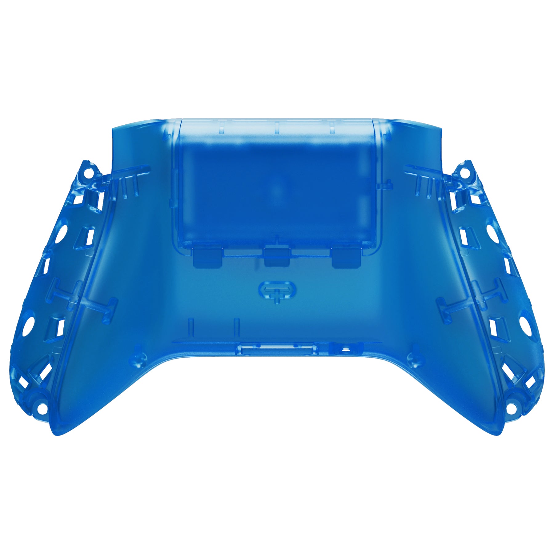 ExtremeRate Clear Blue Custom Bottom Shell & Battery Cover for Xbox Series S/X Controller - DIY Replacement Backplate for Xbox Core Controller Model 1914 - Perfect for Gaming Enthusiasts & Custom Mods (Controller & Side Rails Not Included) BX3M504