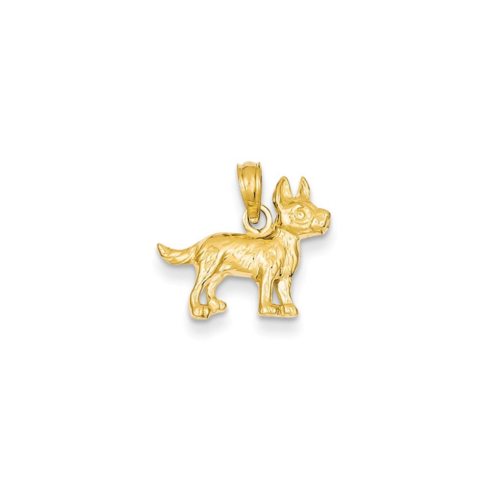 14K Yellow Gold Terrier Dog Pendant Necklace - Dainty Pet Jewelry for Dog Lovers - Perfect Gift for Pet Owners & Animal Lovers - Birthday, Anniversary, Christmas Present