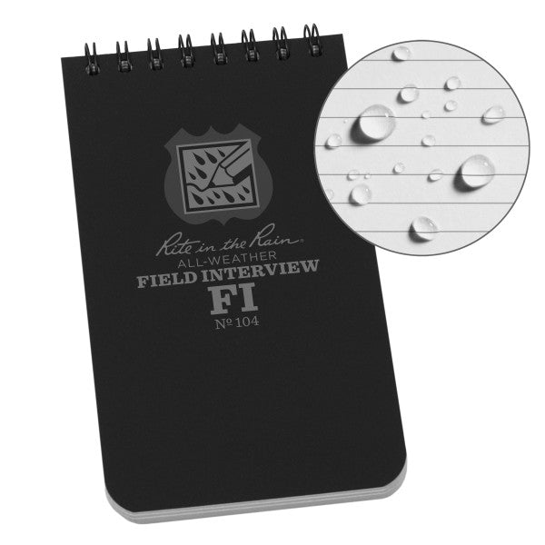 3 X 5 Notebook - Small Ruled Notebook for Field Interviews, Journaling & Note Taking - Perfect for Reporters, Students & Professionals - Portable Pocket Notebook for On-the-Go Use