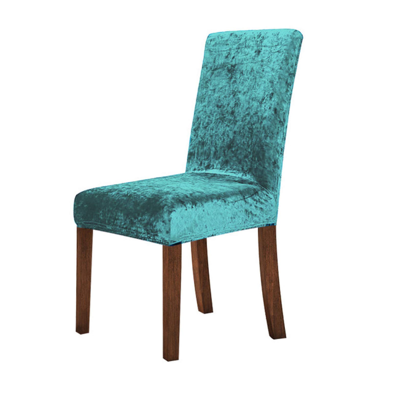YURASIKU 1/2/4/6PC Shiny Velvet Chair Covers - Soft Stretchable Dining Room Chair Slipcovers for Living Room, Hotel, Banquet, Wedding & Party Decor - Perfect for Home, Restaurant and Special Events