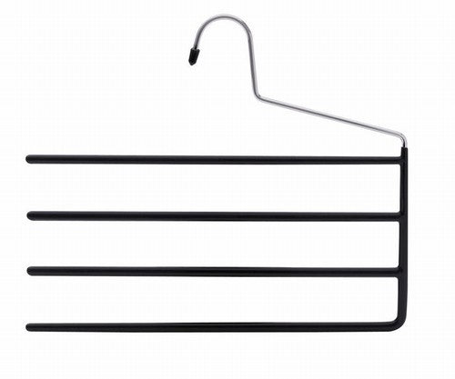 Sturdy Metal Multi-Pant Hanger - Space Saving Closet Organizer for Trousers, Jeans & Skirts | Perfect for Home, Office & Retail Store Organization