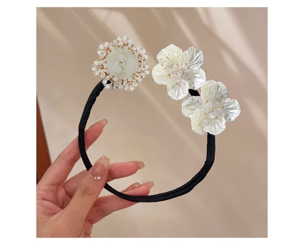 3-Piece Hair Accessory Set for Women & Girls - Round Bun Maker, Crown Hairstyle Shaper, Lazy Hair Curler Bun Clips (Style 3) - Perfect for Everyday Styling, Parties & Special Occasions