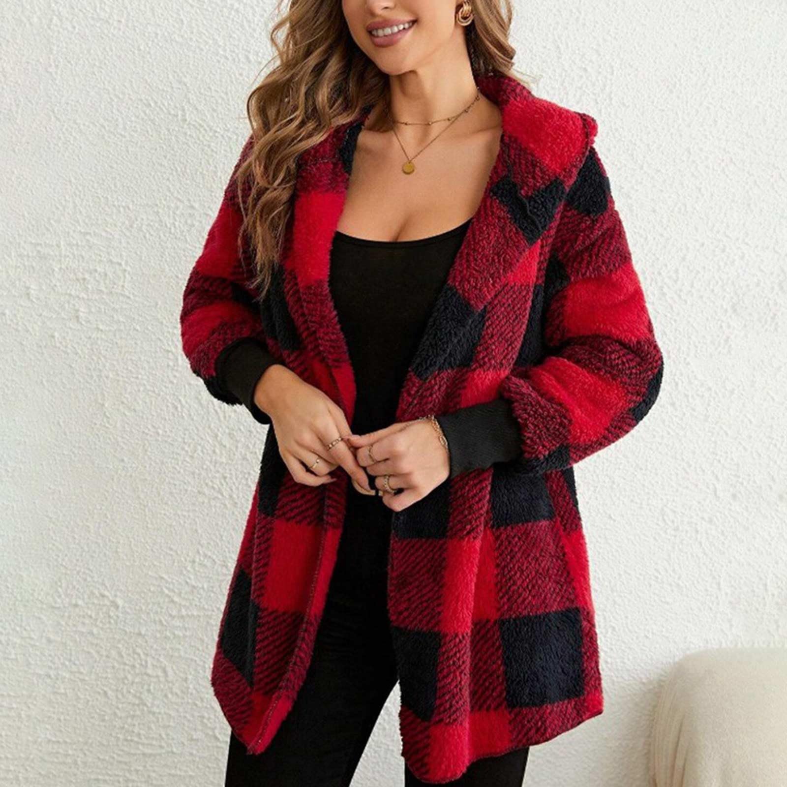 Women's Plus Size Fleece Jackets & Winter Coats 2023 - Black Friday & Cyber Monday Deals | Warm & Cozy Outerwear for Cold Weather | TikTok Trending Fashion