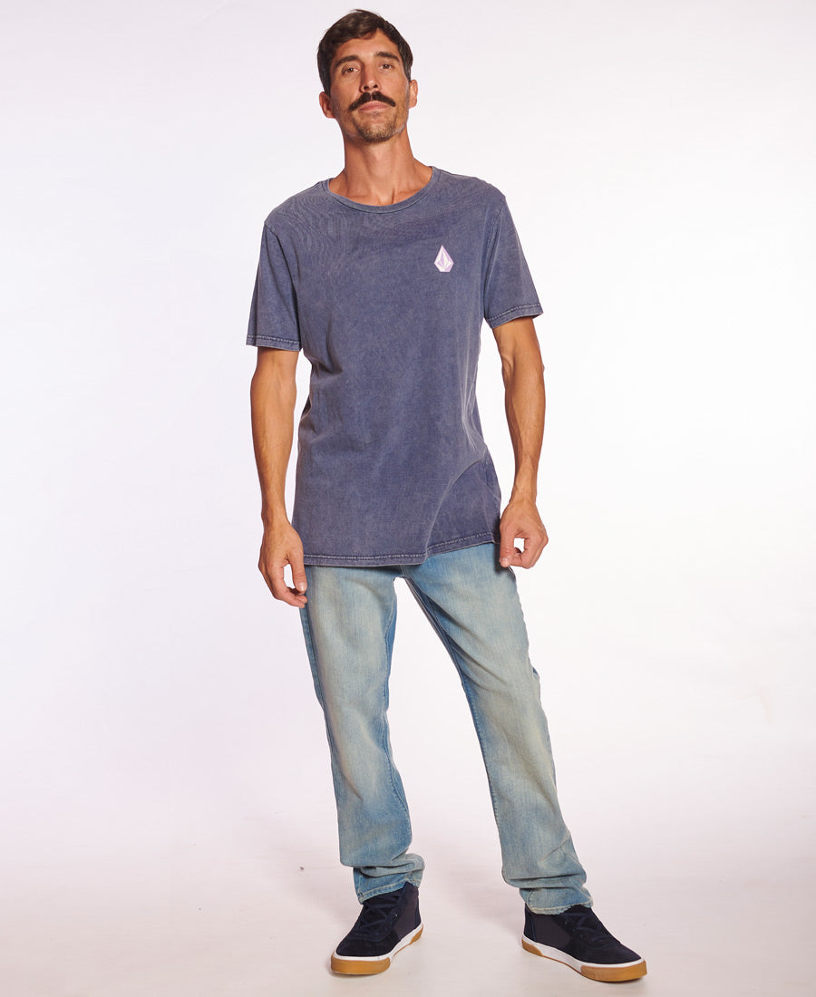 Volcom Men's Short Sleeve T-Shirt - MC Process Print, Blue | Casual Wear, Street Style & Everyday Comfort