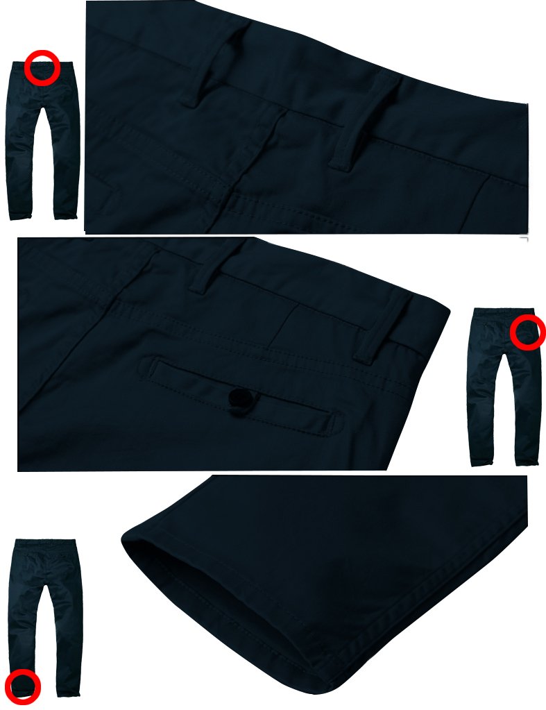 Men's Slim Fit Stretch Tapered Casual Pants - Comfortable Office & Travel Chinos for Business & Leisure Wear