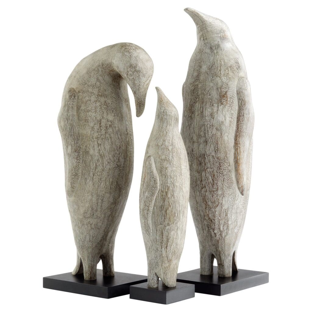 Small Grey Patina Penguin Sculpture by Cyan Design 11639 - Perfect for Home Decor, Office Desk, and Gift Giving