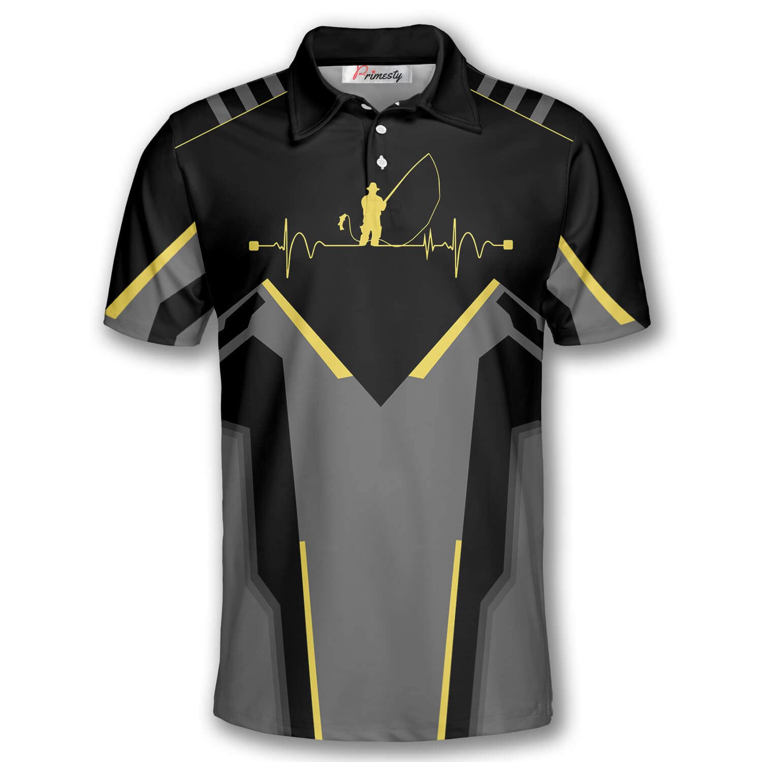 PRIMESTY Custom Fishing Shirts for Men - Personalized Fishing Jerseys & Polo Shirts for Teams - Breathable UV Protection Fishing Apparel for Outdoor, Boating & Sport Events