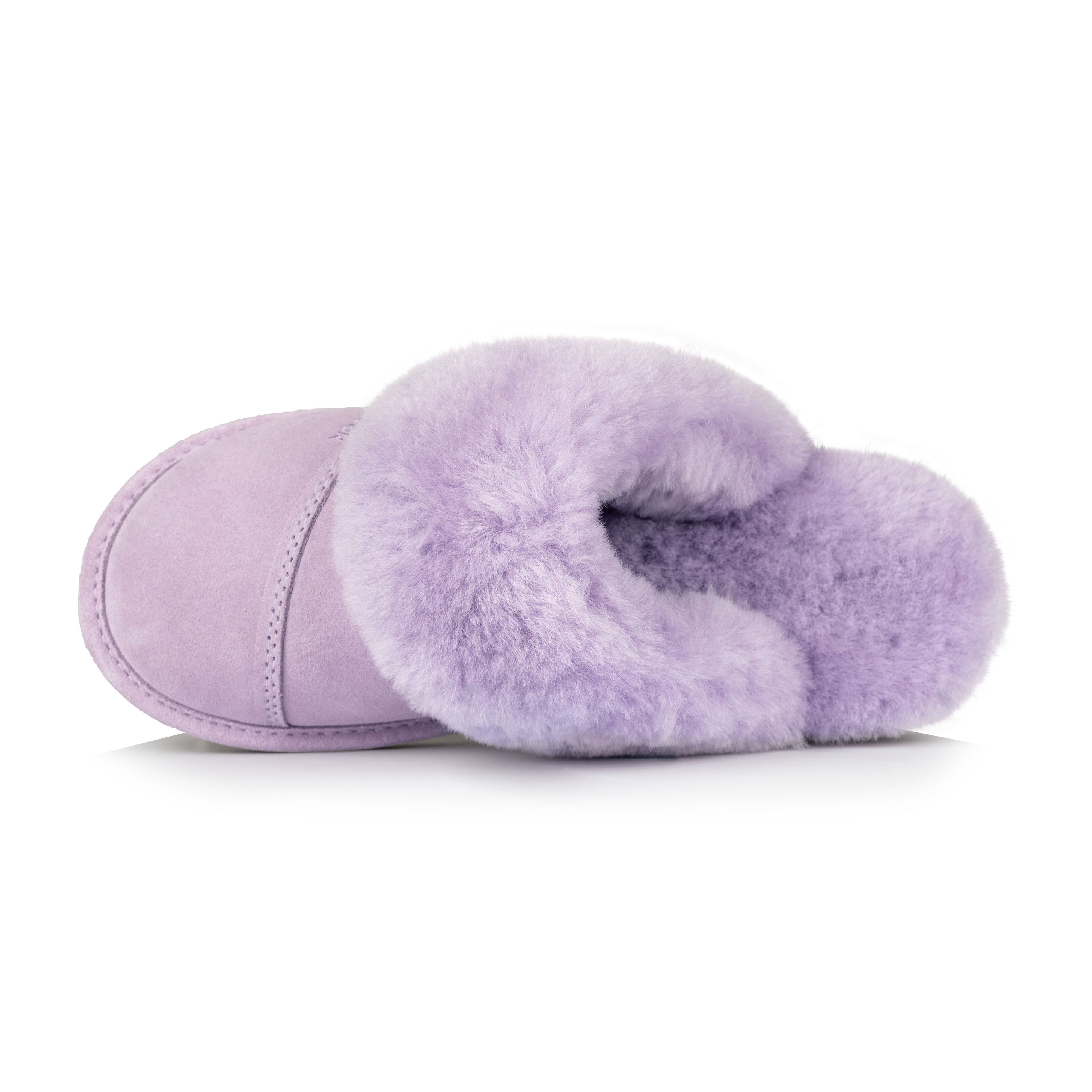 Joy Women's Soft Plush Memory Foam Slippers - Cozy Indoor House Shoes for Women, Non-Slip Warm Fuzzy Slippers (Lilac) - Perfect for Relaxing at Home, Lounging & Winter Comfort