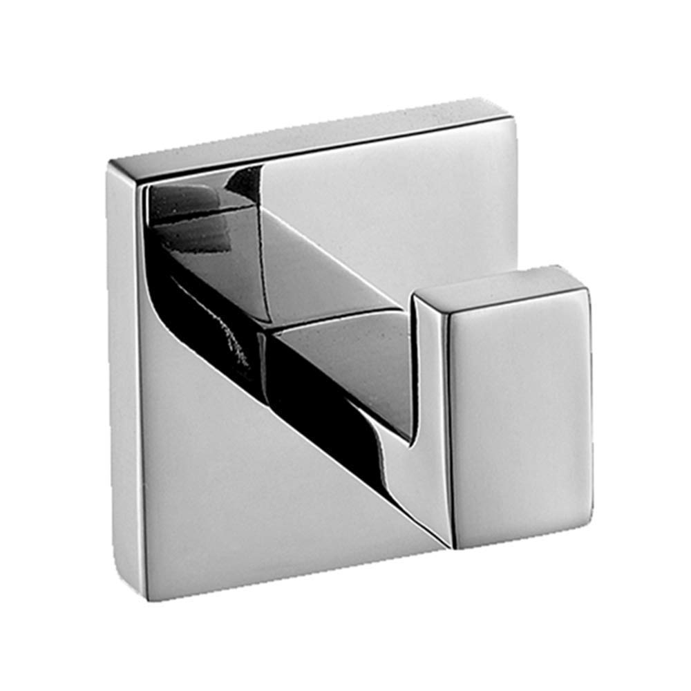 Stainless Steel Wall Mounted Bathroom Towel Hook - 304 Chrome Finish Towel Hanger & Robe Hook for Bathroom, Kitchen, Bedroom - Durable Coat Hanger for Home & Hotel Use