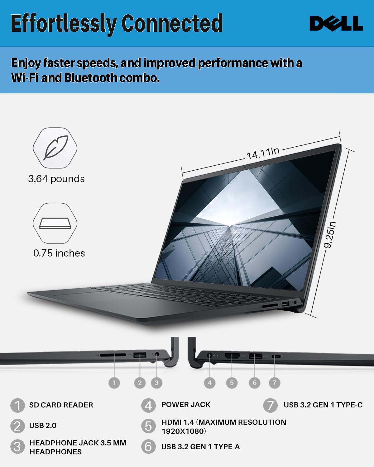 Dell Inspiron 15 3530 Business Laptop - 15.6